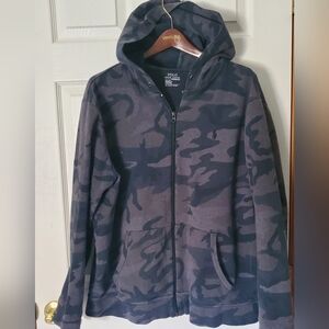 Polo Ralph Lauren Black Camo Full Zip Hoodie XXL